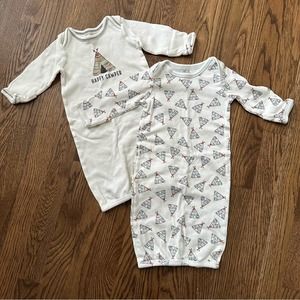 Touched by Nature happy camper sleep gowns, size 0-6 months (set of 2)